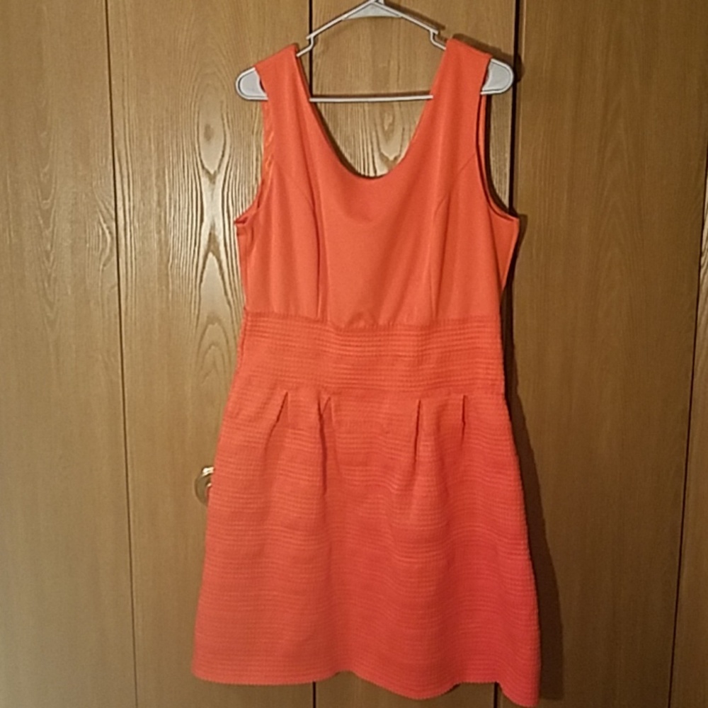 New York and company orange sleeveless sundress